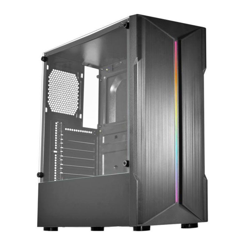 Gabinete Gamer K-Mex CG-06W5 Demon II, Mid-Tower, Lateral de Vidro, Preto, CG06W5RH001CB0X