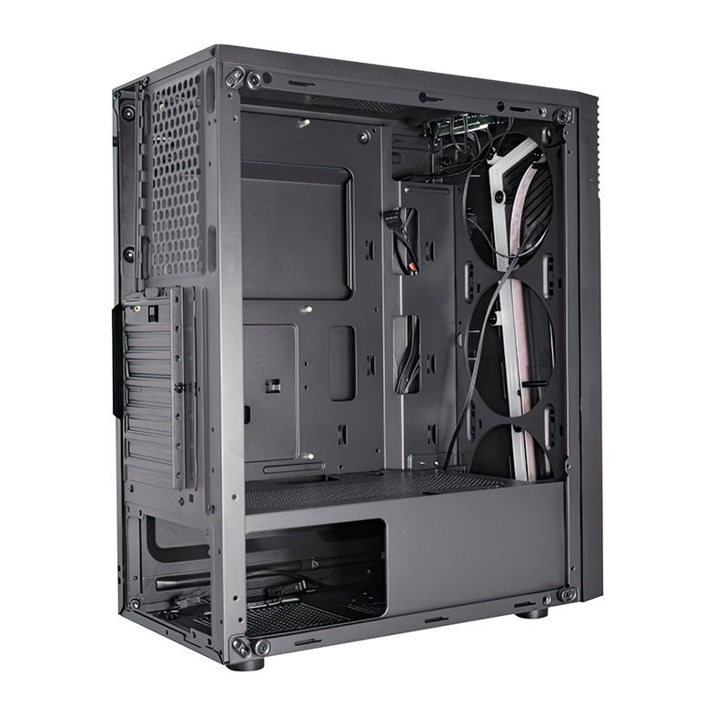 Gabinete Gamer K-MEX CG-xxAA, RGB, Mid-Tower, Lateral de Vidro, Preto, CG10AARH001CB0X
