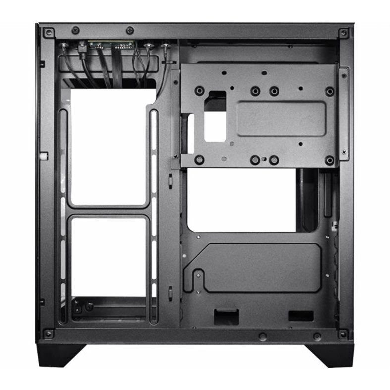 Gabinete Gamer K-Mex Space Aqua CG10-KN, Mini-tower, Lateral de Vidro, Preto, CG10KNRH001CB0X