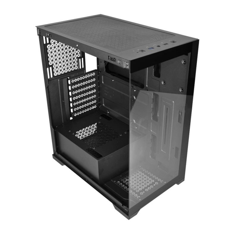 Gabinete Gamer Kmex Gaming Master Aquario Poseidon CG-11G4, Mid-Tower, Lateral Vidro, Preto, CG11G4RH0010B0X