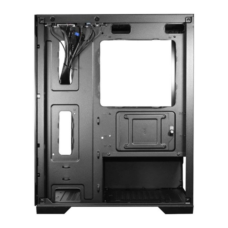 Gabinete Gamer K-MEX CG-12H5 Aquario Poseidon, Mid-Tower, Lateral de Vidrol, Preto, CG12H5RH0010B0X