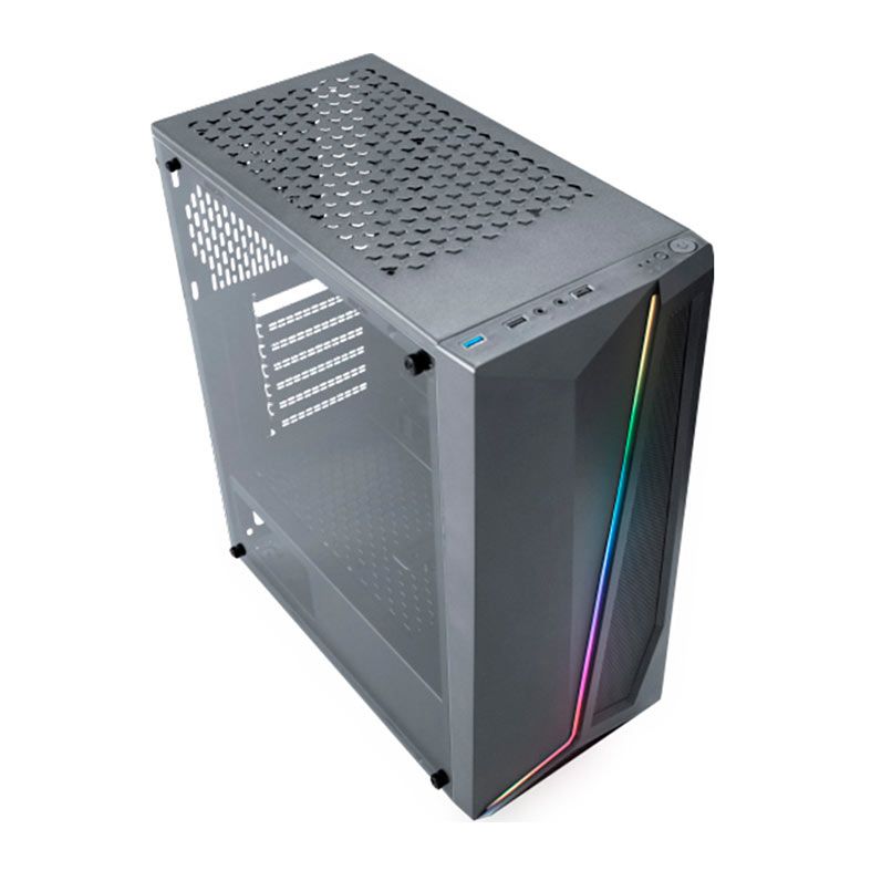 Gabinete Gamer K-MEX CG-38TJ Hawk, Mid-Tower, Lateral de Vidro, Preto, CG38TJRH004CB0X