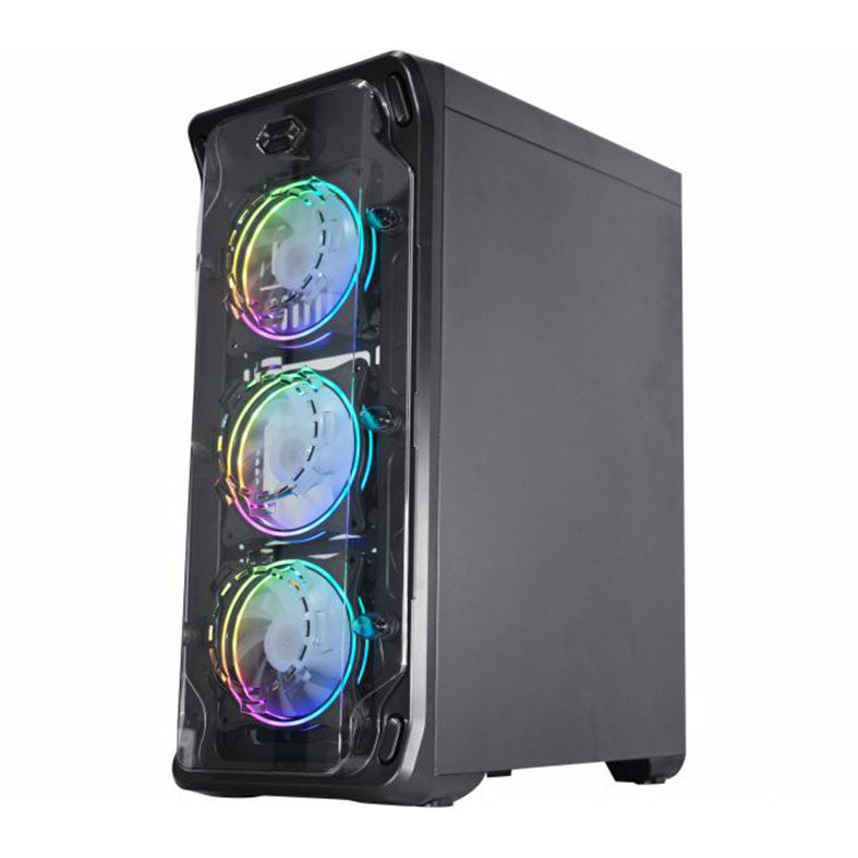 Gabinete Gamer K-MEX CG-A1B1, Mid-Tower, Lateral de Acrilico, Com 3 Fans, Preto, CGA1B1RH001CB0X