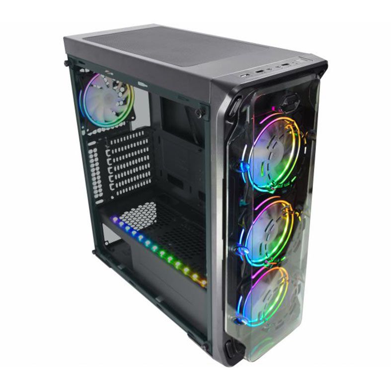 Gabinete Gamer K-MEX CG-A1B1, Mid-Tower, Lateral de Acrilico, Com 3 Fans, Preto, CGA1B1RH001CB0X