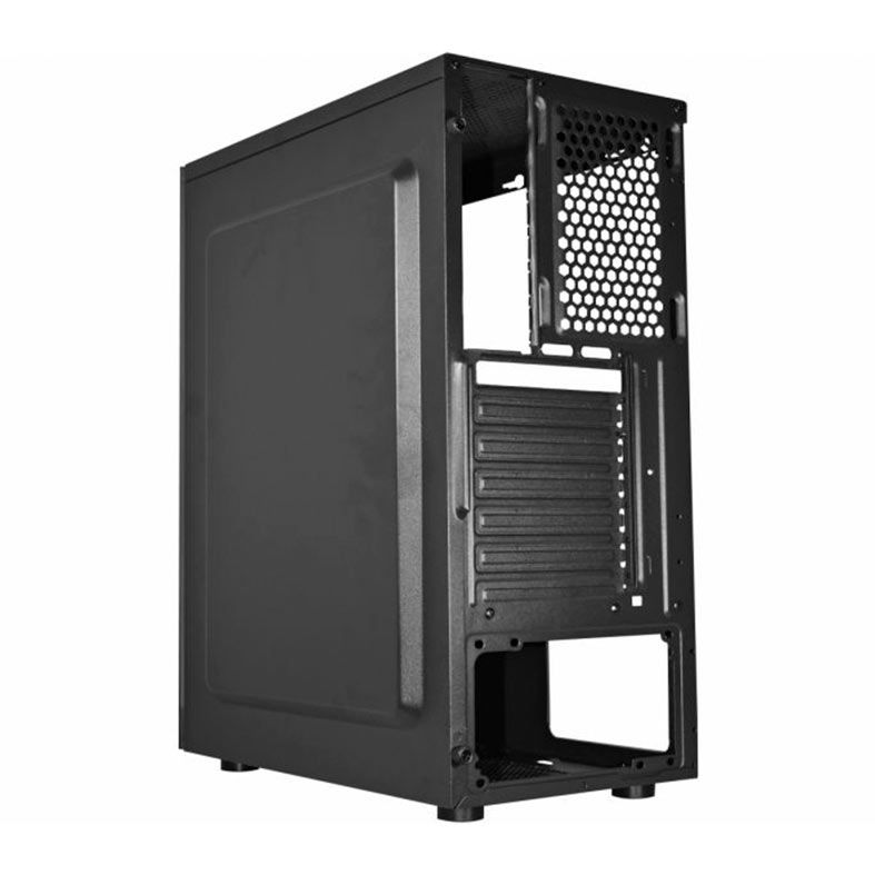 Gabinete Gamer K-Mex Divinus CG-AL10, Rainbow, Mid-Tower, Lateral de Video, Com 3 Fans, Preto, CGAL10RH001CB0X