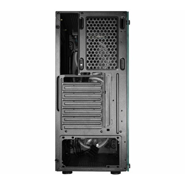 Gabinete Gamer K-Mex Divinus CG-AL10, Rainbow, Mid-Tower, Lateral de Video, Com 3 Fans, Preto, CGAL10RH001CB0X