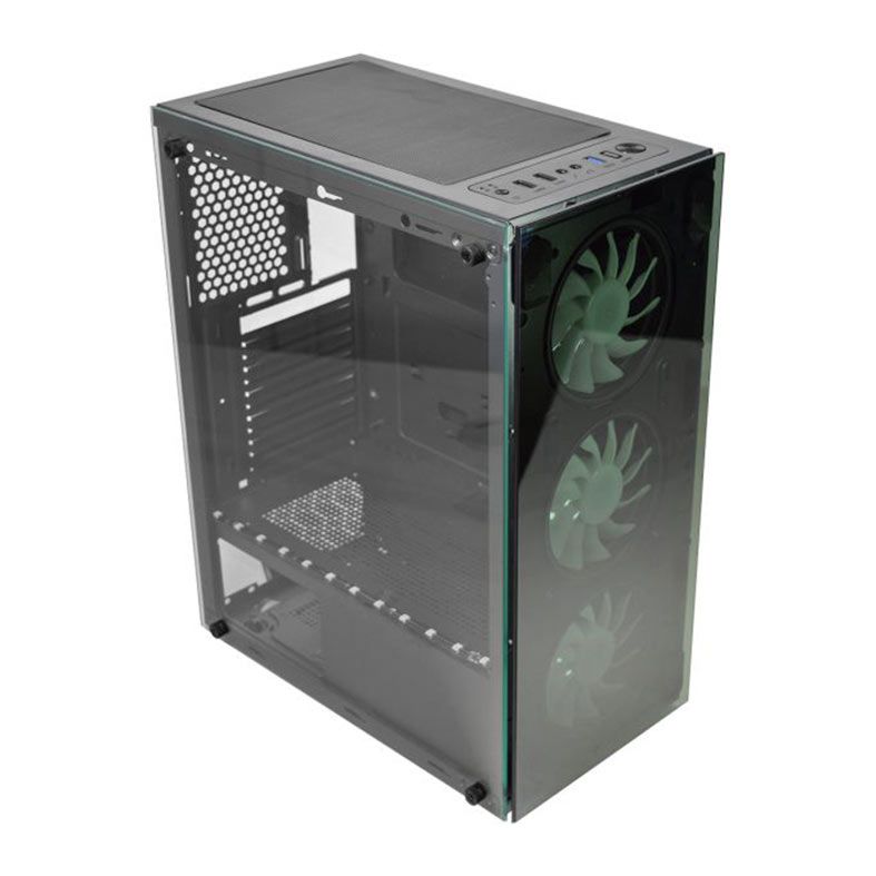 Gabinete Gamer K-MEX Divinus CG-CL10, ARGB, Mid-Tower, Lateral De Vidro, Com 3 Fans, Preto, CGCL10RH001CB0X