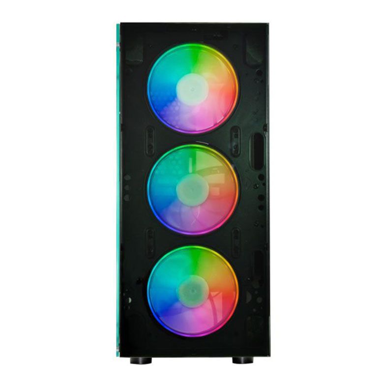 Gabinete Gamer K-MEX Divinus CG-CL10, ARGB, Mid-Tower, Lateral De Vidro, Com 3 Fans, Preto, CGCL10RH001CB0X