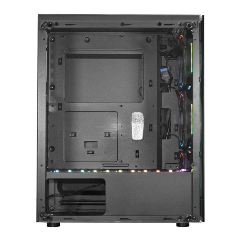 Gabinete Gamer K-MEX Divinus CG-CL10, ARGB, Mid-Tower, Lateral De Vidro, Com 3 Fans, Preto, CGCL10RH001CB0X