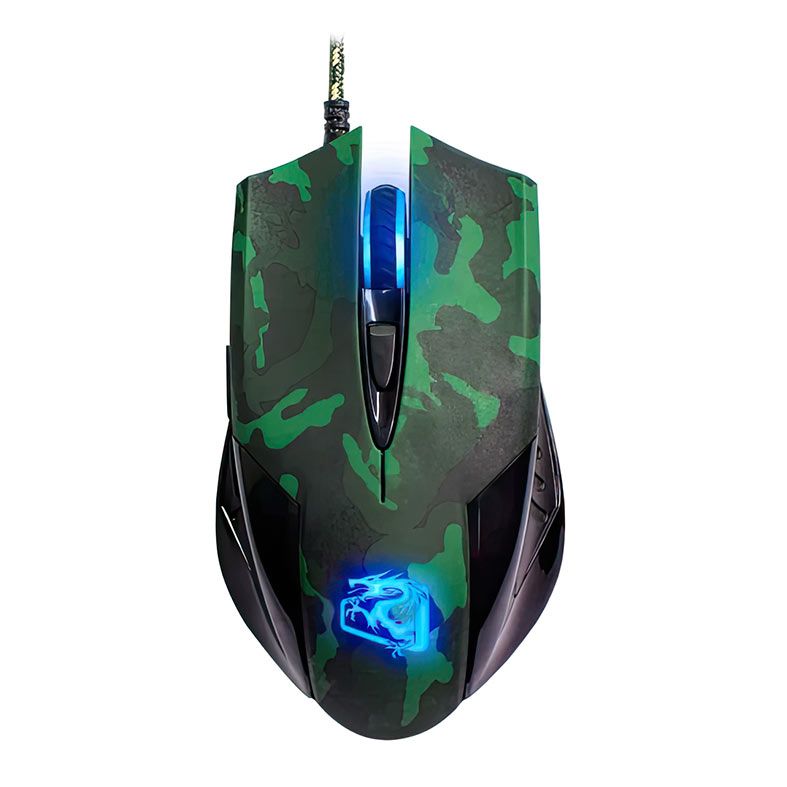 Combo Gamer ELG CGGO, 3200DPI, 6 Botões, Led 4 Cores, 300x215x3mm, Camuflado, CGGO21