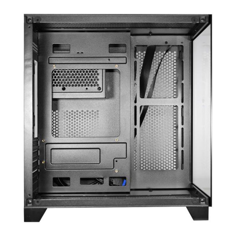 Gabinete Gamer K-Mex Space Aqua II, Mini-Tower, Lateral de Vidro, Preto, CGQN24RH001CB0X