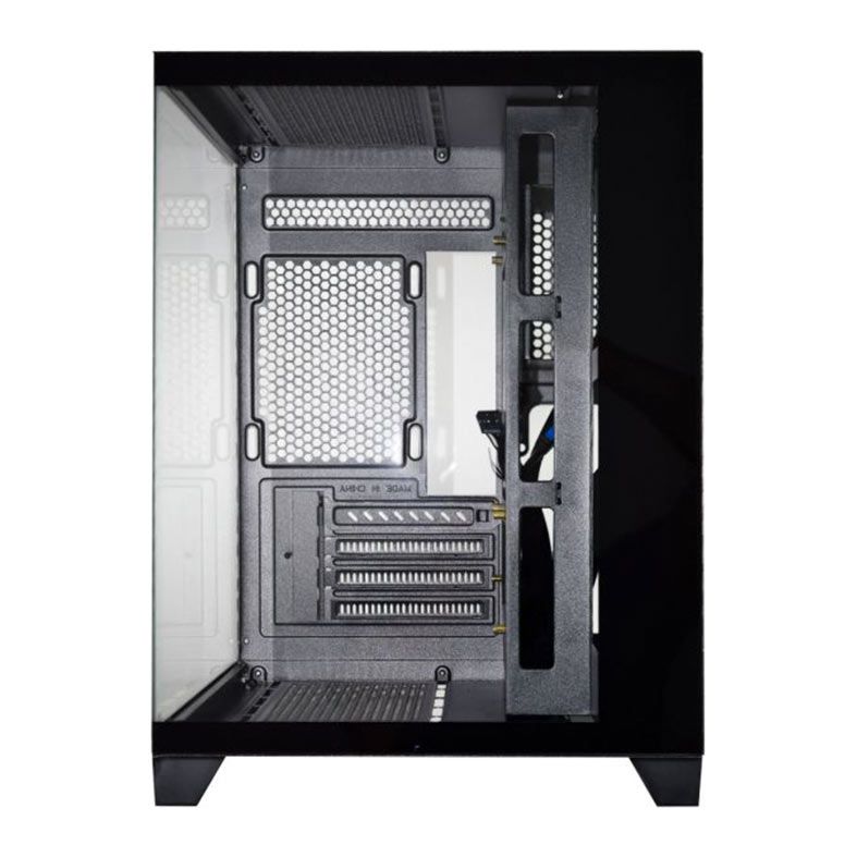 Gabinete Gamer K-Mex Space Aqua II, Mini-Tower, Lateral de Vidro, Preto, CGQN24RH001CB0X