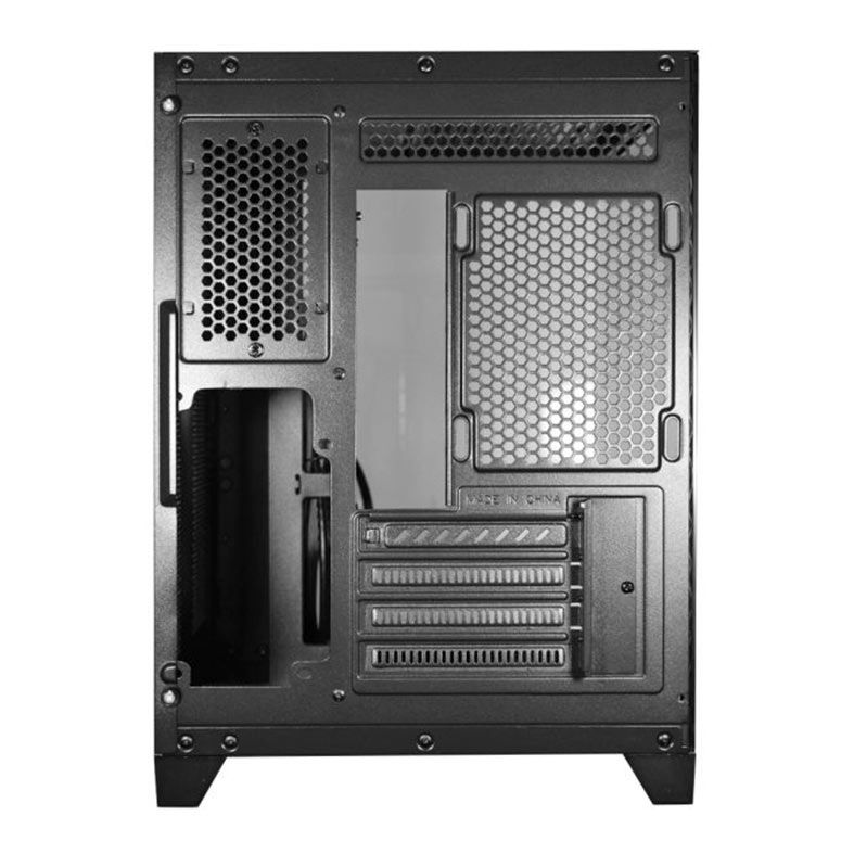 Gabinete Gamer K-Mex Space Aqua II, Mini-Tower, Lateral de Vidro, Preto, CGQN24RH001CB0X