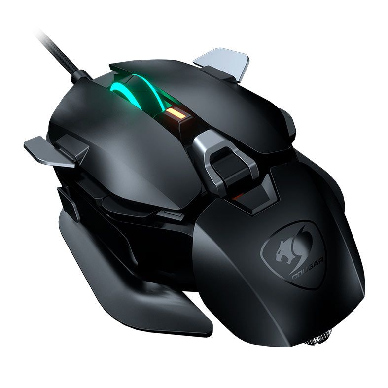 Mouse Gamer Cougar Dualblader, 16000DPI, 12 Botoes, Preto, CGR-800M