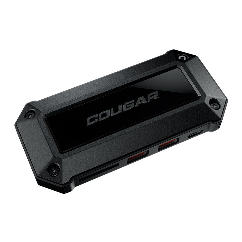 Docking Station Cougar DH07, 2x HDMI, 2x USB-A, 1x USB-C, Leitor de Cartao SD, Preto, CGR-K751-4K302B-01