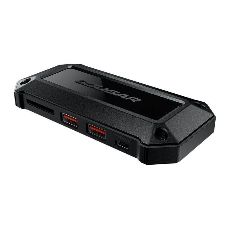 Docking Station Cougar DH07, 2x HDMI, 2x USB-A, 1x USB-C, Leitor de Cartao SD, Preto, CGR-K751-4K302B-01
