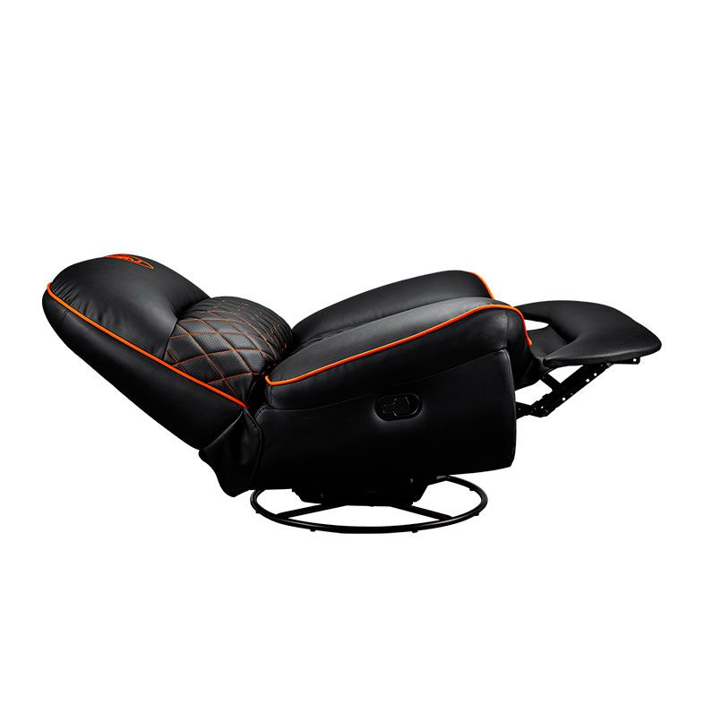 Poltrona Cougar Overlord, Couro Sintetico PVC, Preto, CGR-OVL-ORB