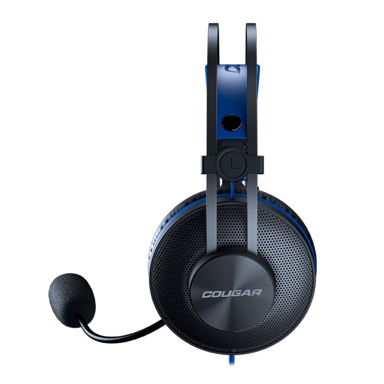 Headset Gamer Cougar Immersa Essential, Drivers 40mm, Preto e Azul, CGR-P40S-350