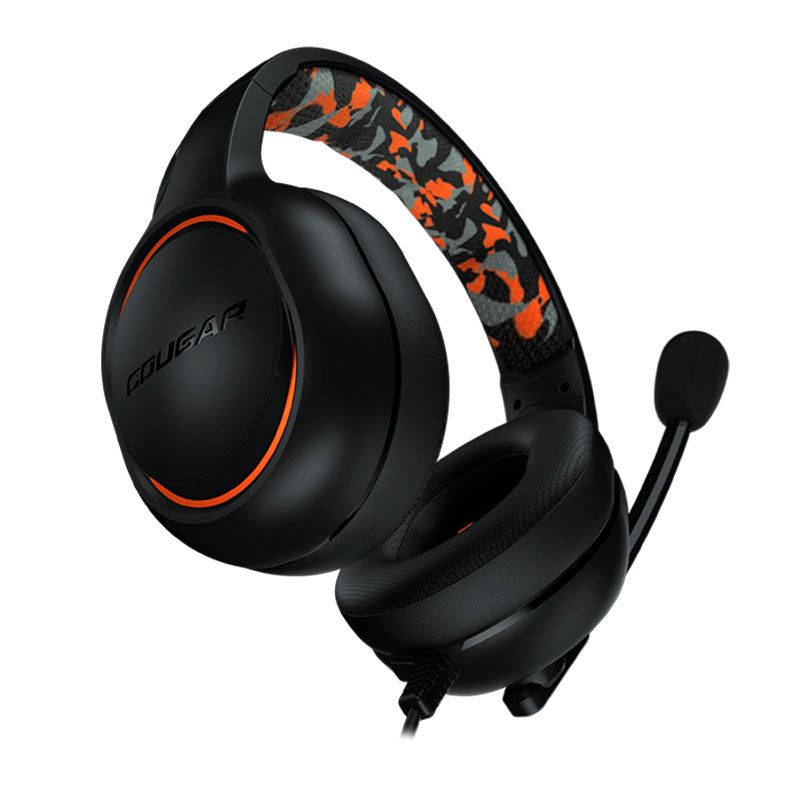 Headset Gamer Cougar Dive, Drivers 50mm, Preto e Laranja, CGR-P50B-270