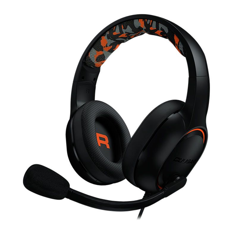 Headset Gamer Cougar Dive, Drivers 50mm, Preto e Laranja, CGR-P50B-270