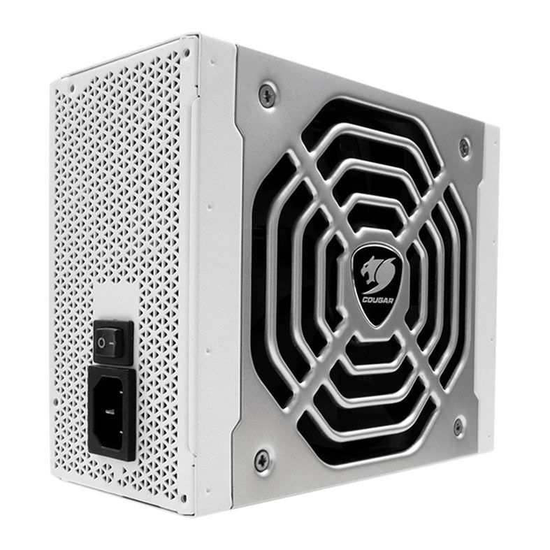 Fonte Cougar Polar X2 1200, 1200W, ATX 3.0, PCI-e 5.0, 80 Plus Platinum, Branca, CGR-PRX2-1200