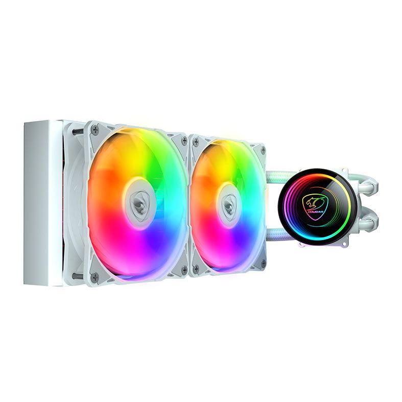 Water Cooler Cougar Poseidon Elite ARGB 240, 240mm, Branco, CGR-PSDELRGB-W-240