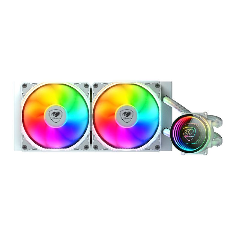 Water Cooler Cougar Poseidon Elite ARGB 240, 240mm, Branco, CGR-PSDELRGB-W-240