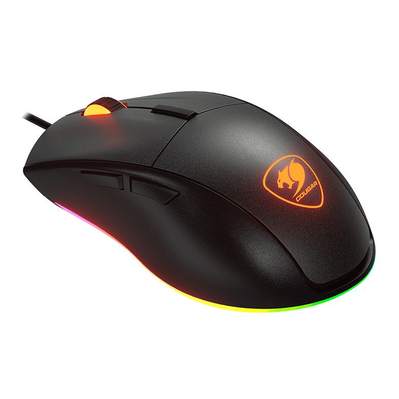 Mouse Gamer Cougar Minos EX, RGB, 6400DPI, 6 Botoes, Preto, CGR-WOMB-MEX