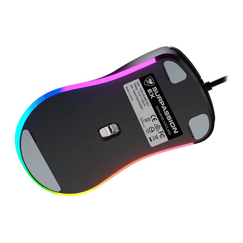 Mouse Gamer Cougar Surpassion EX, RGB, 6400DPI, 6 Botoes, Preto, CGR-WOMB-SEX