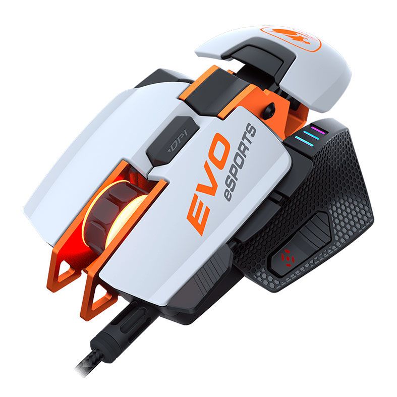 Mouse Gamer Cougar 700M EVO RGB 16000Dpi Branco, CGR-WOMW-700M-EVO