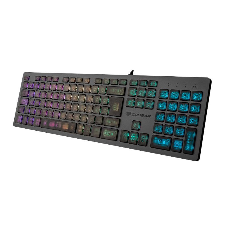 Teclado Gamer Cougar Vantar AX, Rainbow, ABNT2, Switch Scissor, CGR-WRXMI-VAA