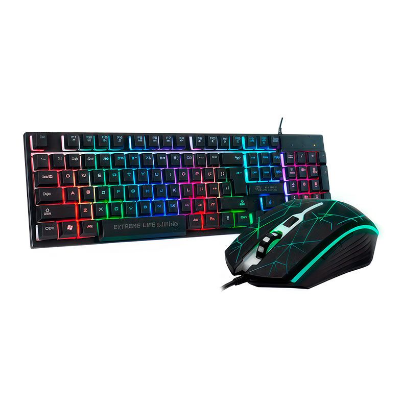 Combo Gamer ELG VIPER, ABNT2, 3200DPI, Led 7 cores, Preto, CGVR21