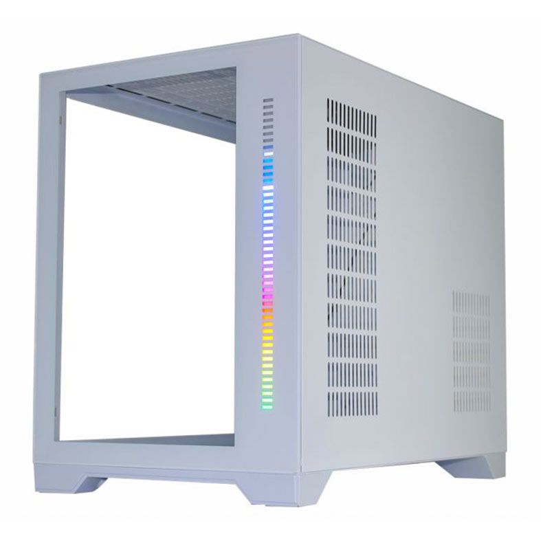 Gabinete Gamer K-MEX CG-xx2A, RGB, Mid-Tower, Lateral de Vidro, Branco, CGW12ARH001CB0X