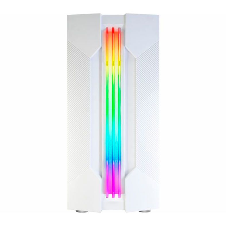 Gabinete Gamer K-MEX CG-xxA9, RGB, Mid-Tower, Lateral de Vidro, Branco, CGW1A9RH0010B0X