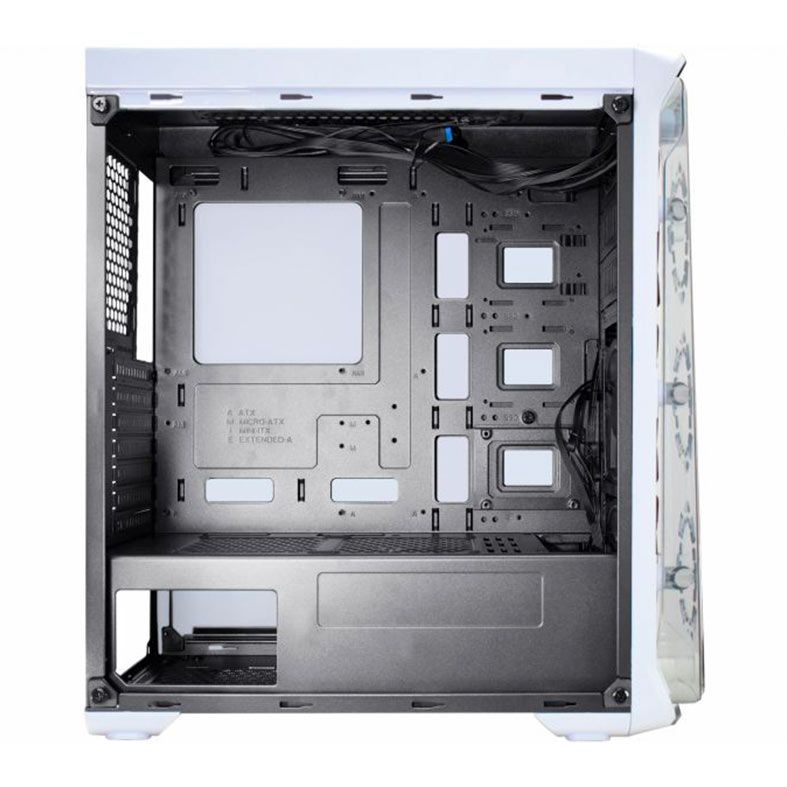 Gabinete Gamer K-Mex Trooper Ritmico, Mid-Tower, Lateral de Acrilico, Com 3 Fans, Branco, CGW1B1RH001CB0X