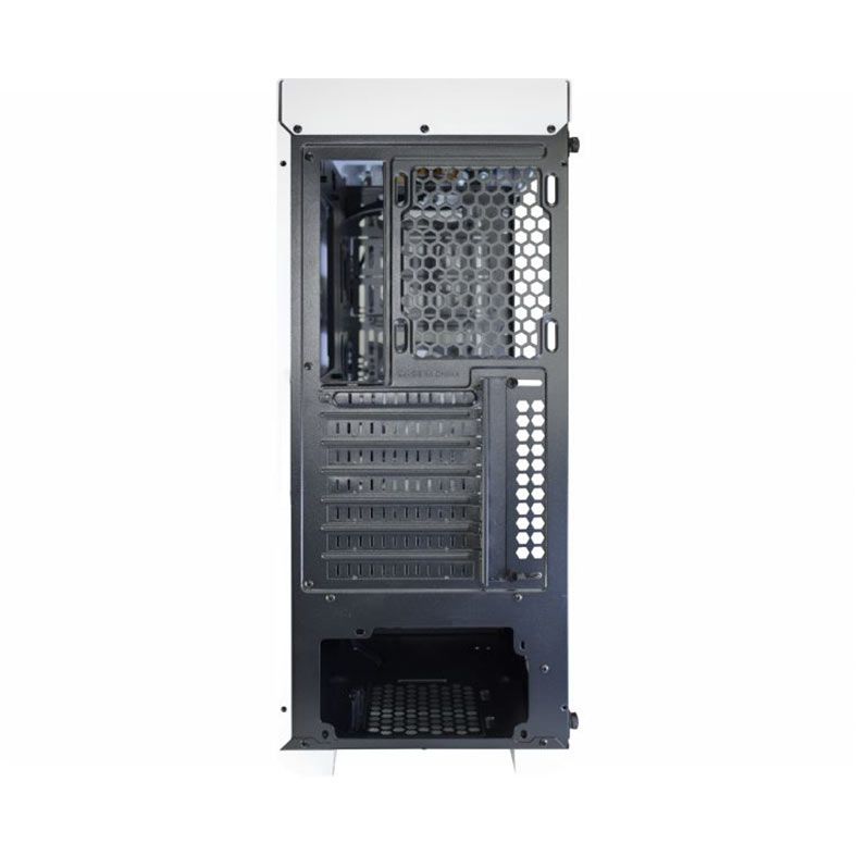 Gabinete Gamer K-Mex Trooper Ritmico, Mid-Tower, Lateral de Acrilico, Com 3 Fans, Branco, CGW1B1RH001CB0X