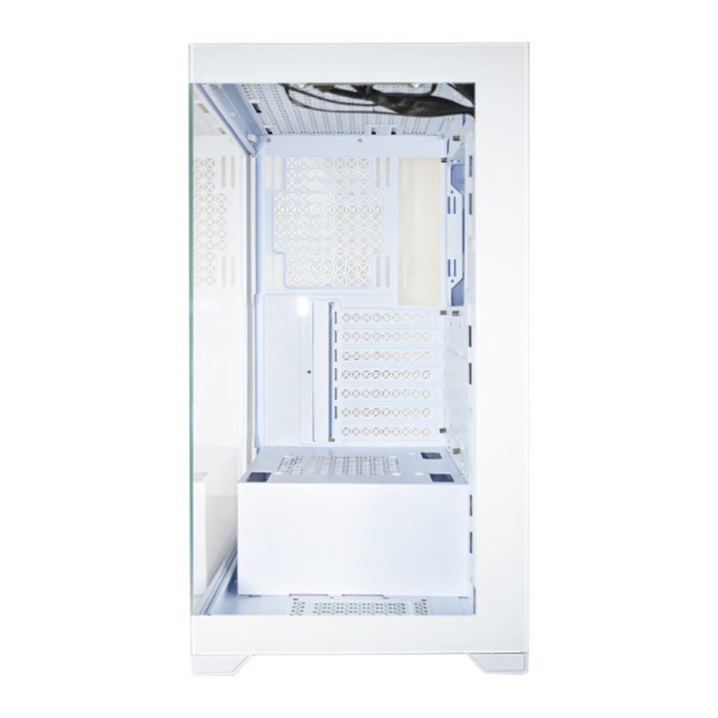 Gabinete Gamer K-MEX CG-xxG4, Mid-Tower, Lateral de Vidro, Branco, CGW1G4RH0010B0X