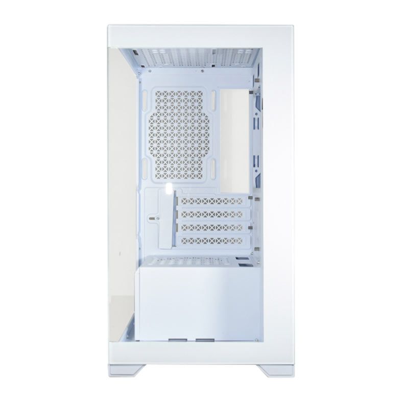 Gabinete Gamer K-MEX CG-W1H5 Aquario Poseidon, Mid-Tower, Lateral de Vidro, Branco, CGW1H5RH0010B0X