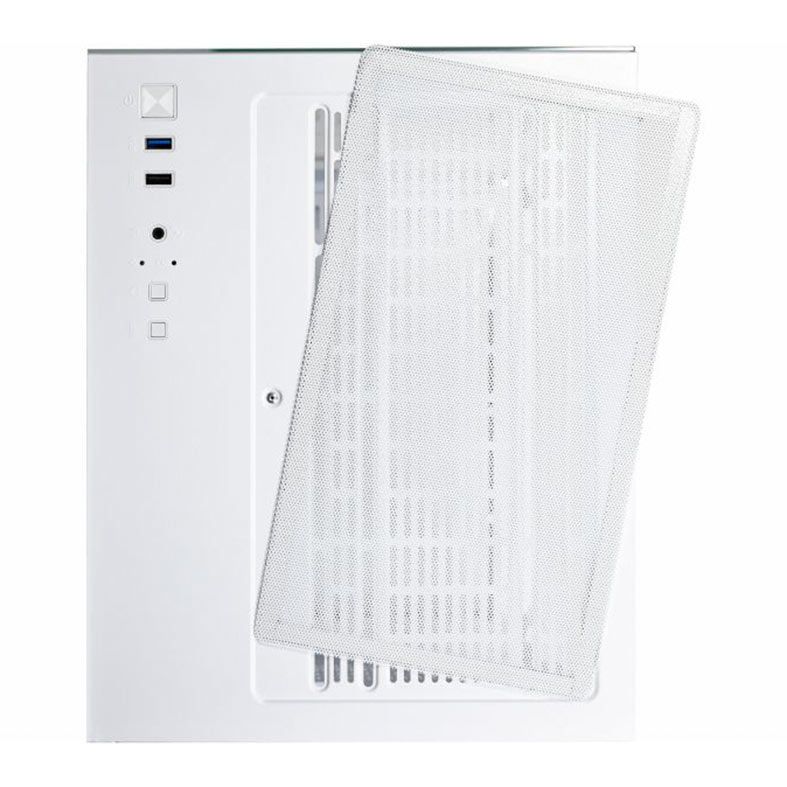 Gabinete Gamer K-MEX CG-xxKN, Mid-Tower, Lateral de Vidro, Branco, CGW1KNRH001CB0X