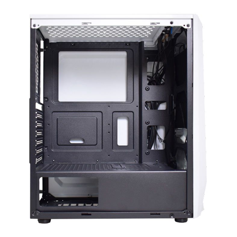 Gabinete Gamer K-MEX CG-xxTJ, RGB, Mid-Tower, Lateral de Vidro, Branco, CGW1TJRH010CB0X