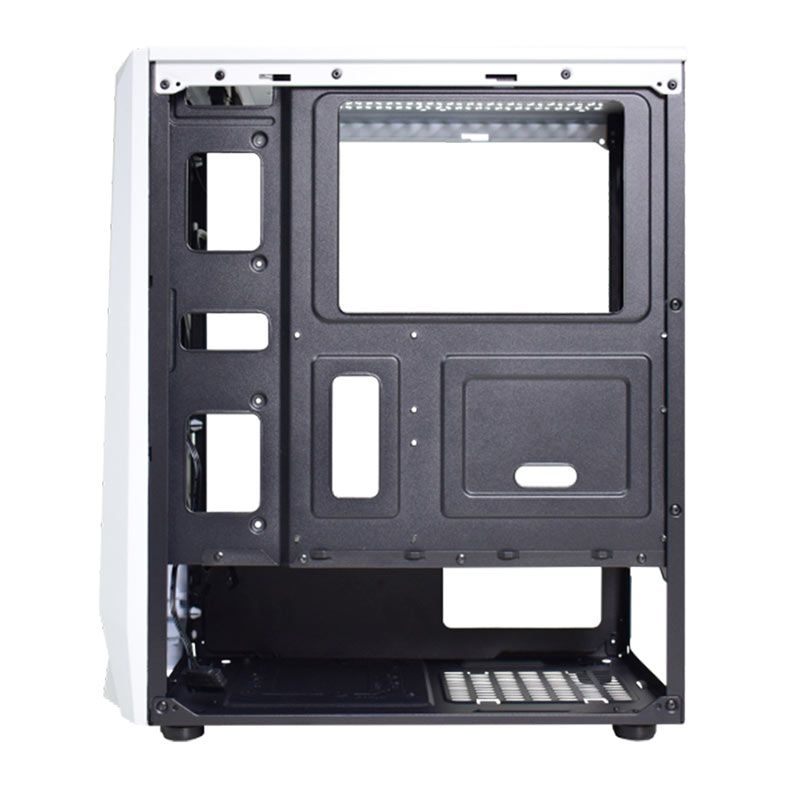 Gabinete Gamer K-MEX CG-xxTJ, RGB, Mid-Tower, Lateral de Vidro, Branco, CGW1TJRH010CB0X
