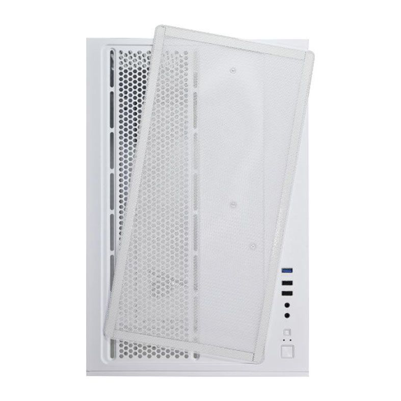 Gabinete Gamer K-MEX W2J1, Mid-Tower, Latera de Vidro, Branco, CGW2J1RH002CB0X