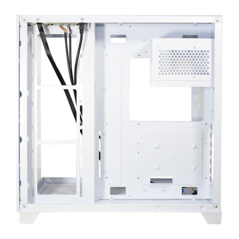 Gabinete Gamer K-MEX W2J1, Mid-Tower, Latera de Vidro, Branco, CGW2J1RH002CB0X