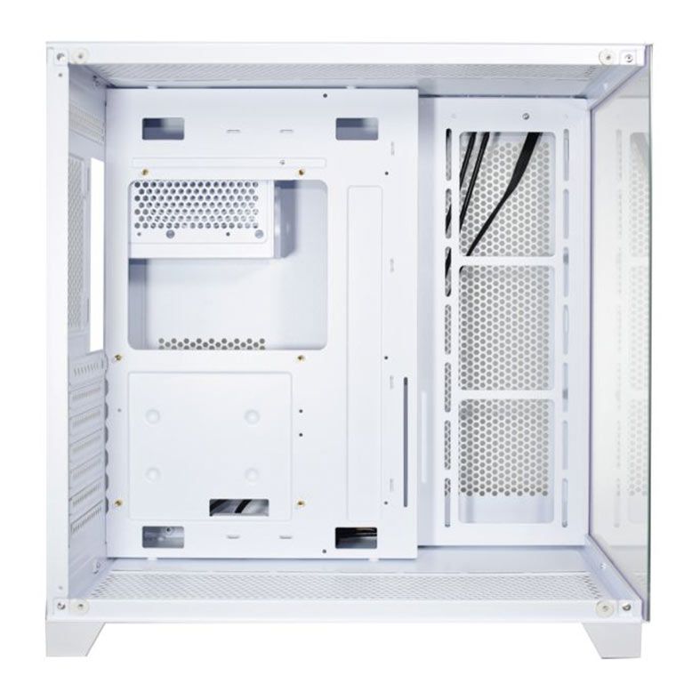 Gabinete Gamer K-MEX W2J1, Mid-Tower, Latera de Vidro, Branco, CGW2J1RH002CB0X