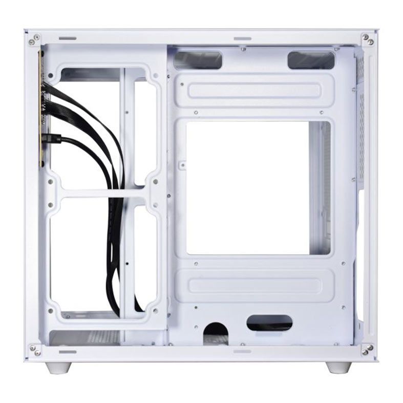Gabinete Gamer K-Mex Aquario CG-W2SB, Mini-Tower, Lateral de Vidro, Branco, CGW2SBRH002CB0X