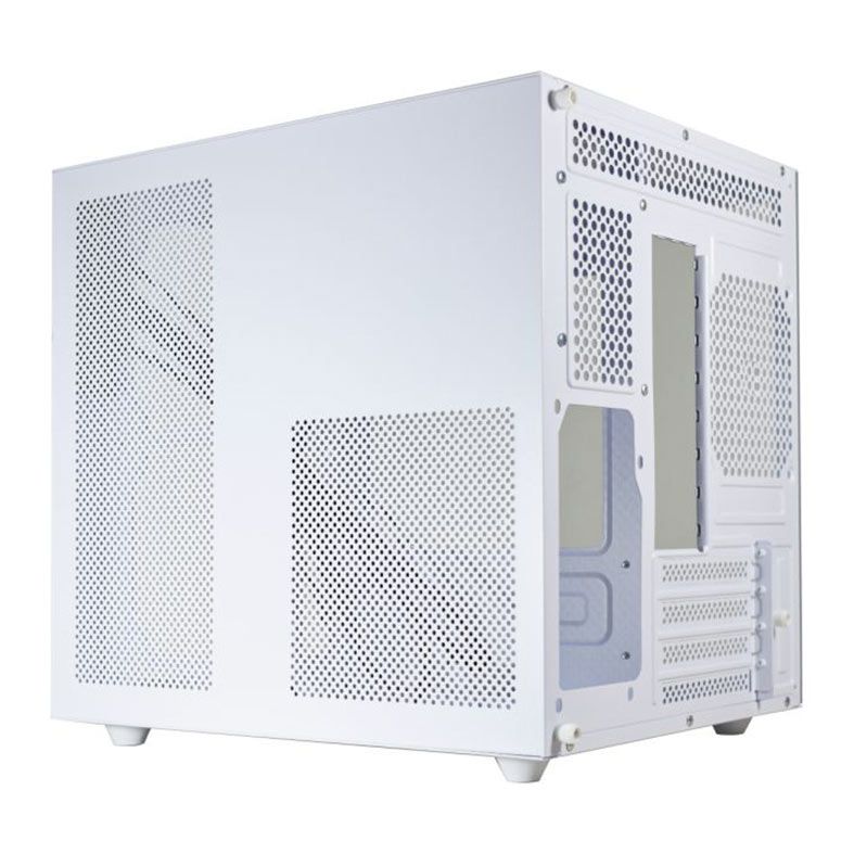 Gabinete Gamer K-Mex Aquario CG-W2SB, Mini-Tower, Lateral de Vidro, Branco, CGW2SBRH002CB0X