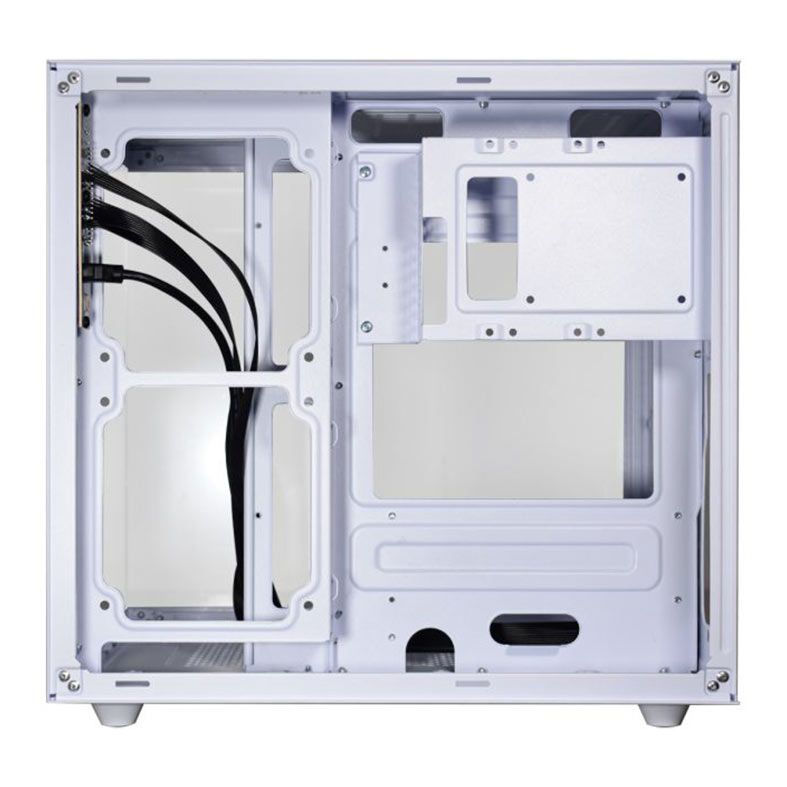 Gabinete Gamer K-Mex Aquario CG-W2SB, Mini-Tower, Lateral de Vidro, Branco, CGW2SBRH002CB0X