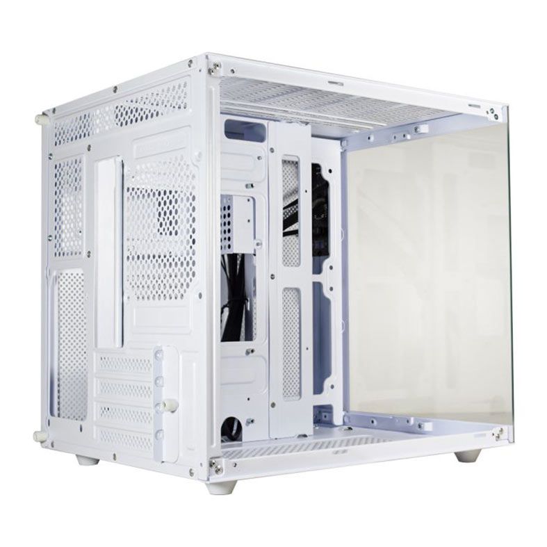 Gabinete Gamer K-Mex Aquario CG-W2SB, Mini-Tower, Lateral de Vidro, Branco, CGW2SBRH002CB0X