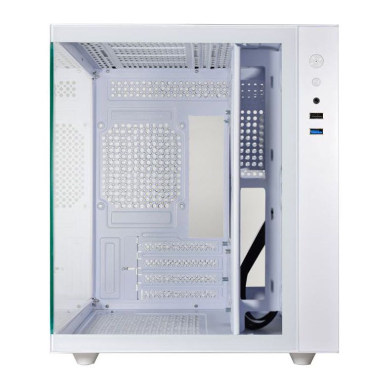 Gabinete Gamer K-Mex Aquario CG-W2SB, Mini-Tower, Lateral de Vidro, Branco, CGW2SBRH002CB0X