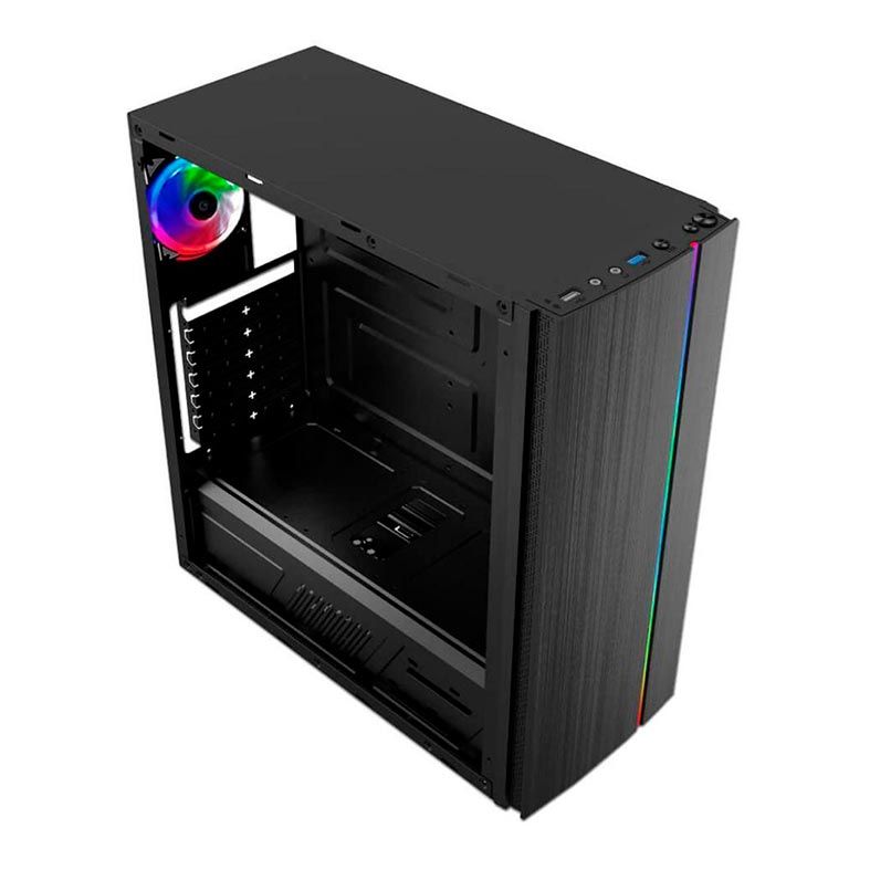 Gabinete Gamer Pixxo CGX RGB Lateral Acrilico Preto Pichau